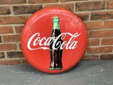 Metal Convex Coca-Cola Circular Sign