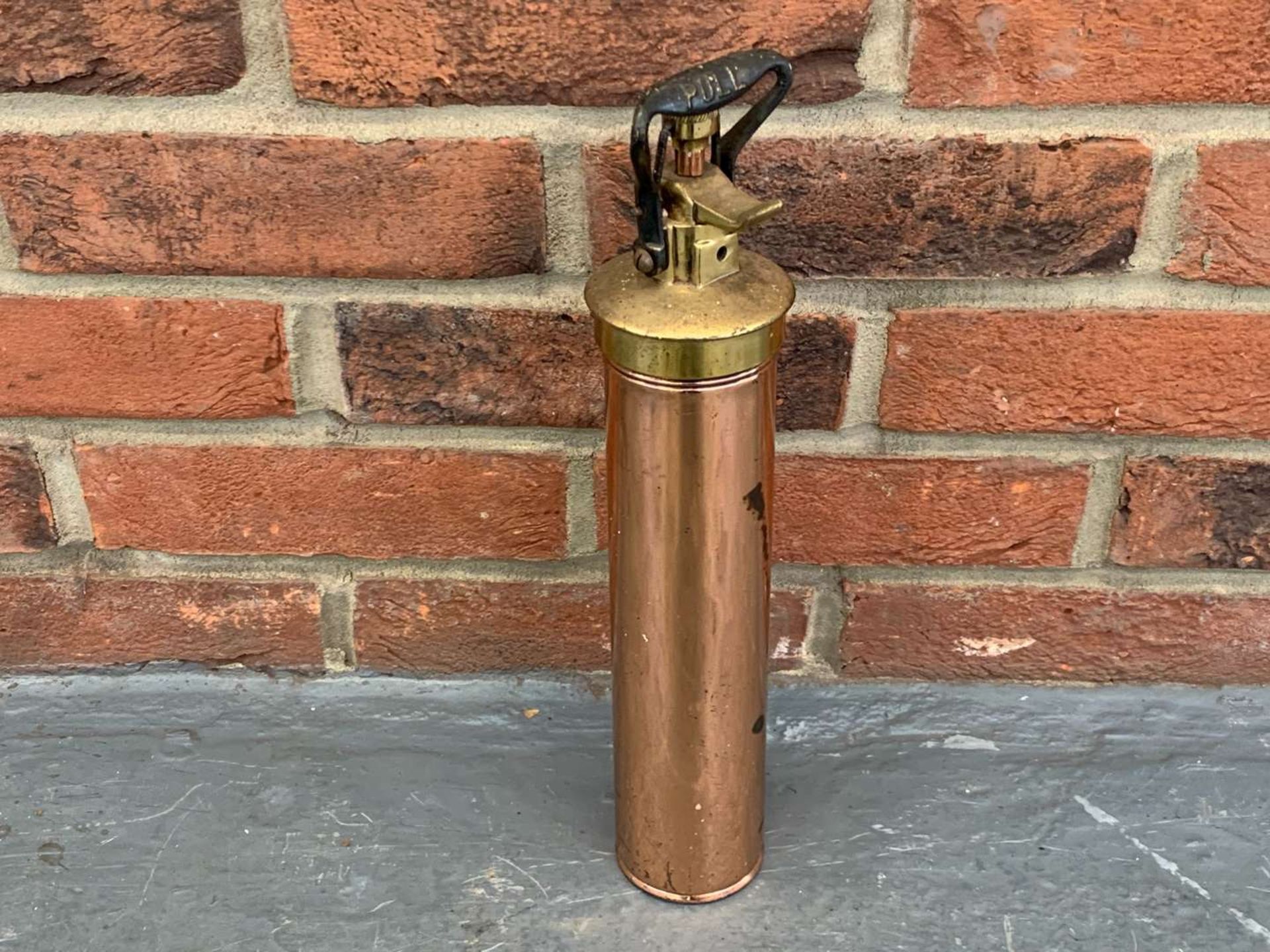 Nuswift Vintage Copper &amp; Brass Fire Extinguisher&nbsp; - Image 4 of 4