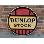 Enamel Dunlop Stock Sign