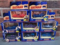 Eight Boxed Batman Model Cars