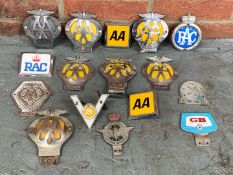 Sixteen Mixed Car Badges