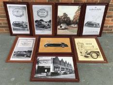 Ex Goodwood 8 plastic framed Rolls Royce prints