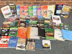 Two Boxes Of Car Manuals &amp; Bus Related Books