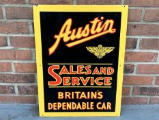 Enamel Austin Sales &amp; Service Sign
