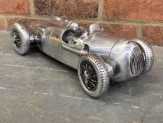 Cast Aluminium Auto Union Race Car Model