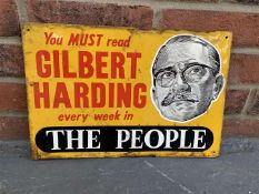 Tin “The People” You Must Read Gilbert Harding Sign