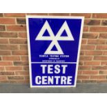 Perspex Vehicle Testing Station Sign