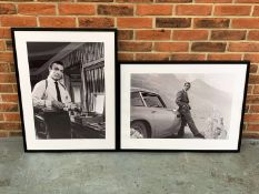 Two Framed Sean Connery 007 Prints