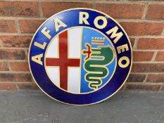 Metal Alfa Romeo Emblem Sign
