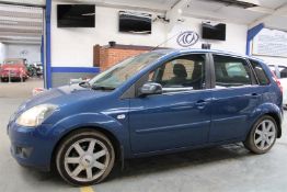 57 08 Ford Fiesta Zetec Blue