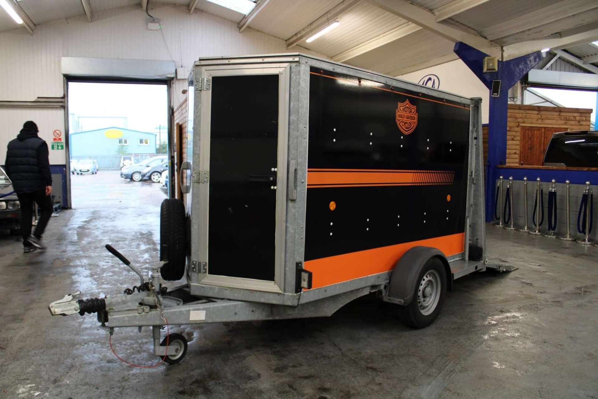 IFOR WILLIAMS COVERED MOTORCYCLE TRAILER.&nbsp;