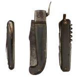 THIRTEEN POLISHED HORN HANDLED CLASP OR POCKET KNIVES, to include makers: Blackwell, Wheatley