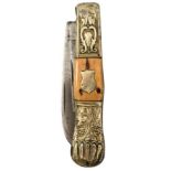 A ROBET LINGARD OF SHEFFIELD "LONDON" POCKET KNIFE, 7.5cm main blade, one further blade, embossed