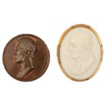 ARTHUR DUKE OF WELLINGTON APPOINTED GOVERNOR OF PLYMOUTH 1819, the bronze medal by Thomas Webb after