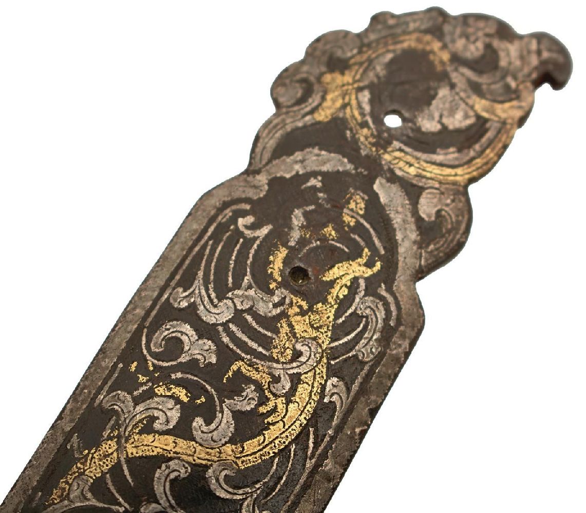 SIX VARIOUS TIBETAN HARNESS MOUNTS, four decorated with dragons amidst foliage in gilt and white - Image 3 of 16