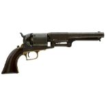 A .44 CALIBRE SIX-SHOT PERCUSSION COLT SECOND MODEL DRAGOON, 7.5inch sighted barrel stamped with the