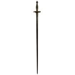 AN INTERESTING LATE 18TH CENTURY VOLUNTEER OFFICER'S SMALLSWORD, 81.5cm tapered shallow diamond