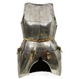 A COMPOSITE LATE 15TH CENTURY ARMOUR, circa 1480-1490, comprising breast plate with raised medial