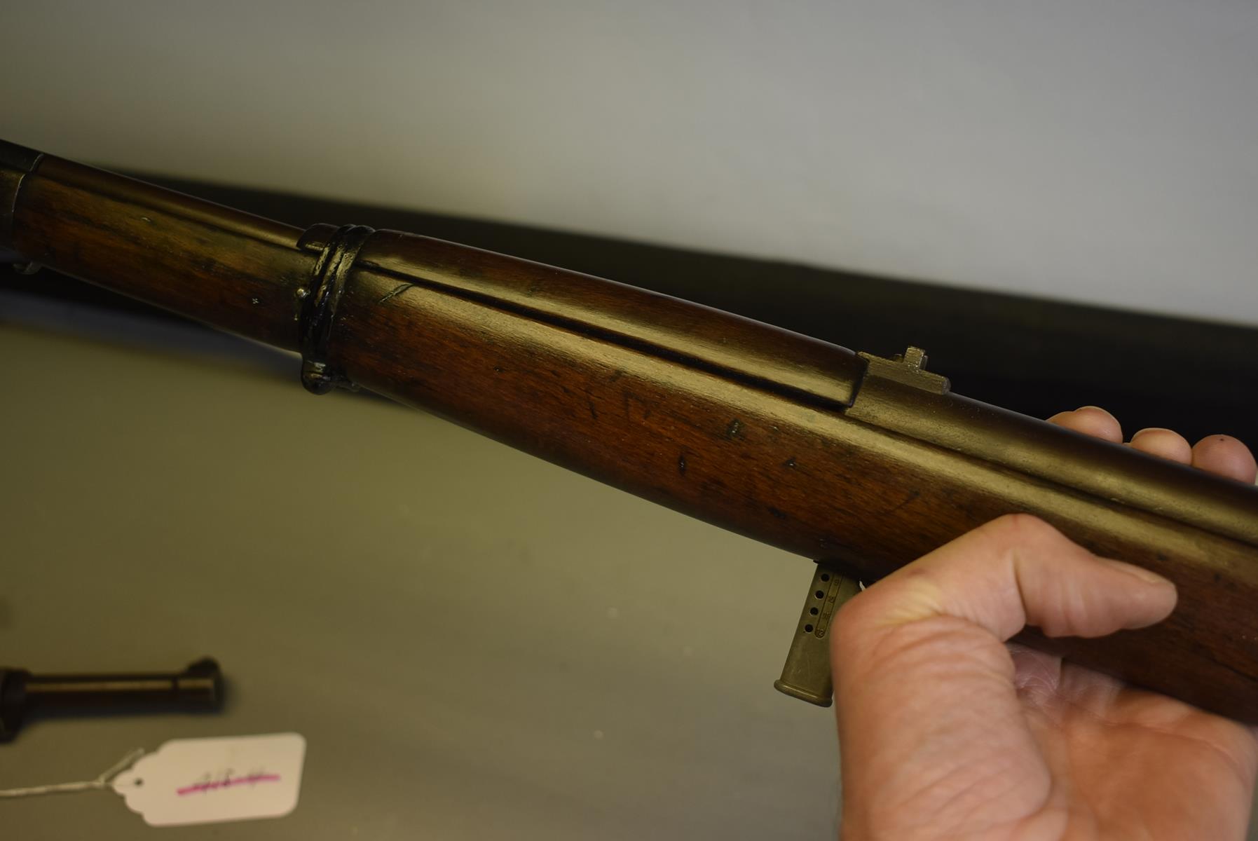AN ANTIQUE HAENEL SPORT MODEL 33 JUNIOR AIR RIFLE, 13.5inch sighted barrel stamped with the - Image 10 of 13