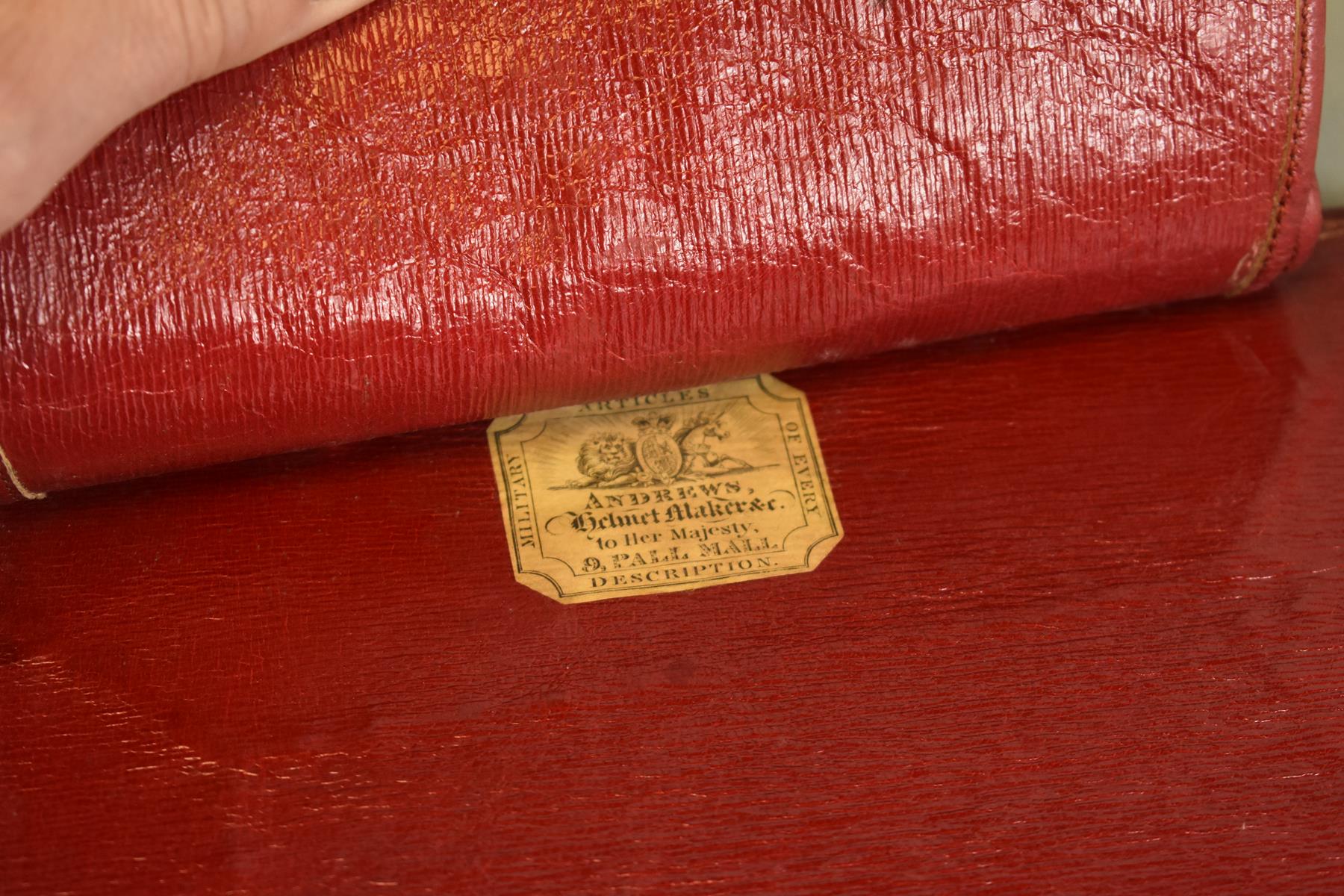 A FINE LARGE SIZE WILLIAM IV 15TH KING'S HUSSARS OFFICER'S SABRETACHE, the red felt flap with - Image 10 of 10