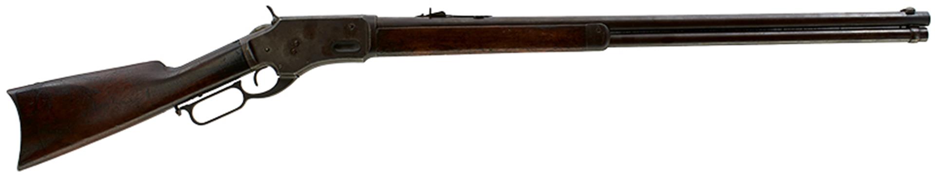 A RARE .40 OBSOLETE CALIBRE WHITNEY LEVER ACTION RIFLE, 28inch sighted barrel stamped with the