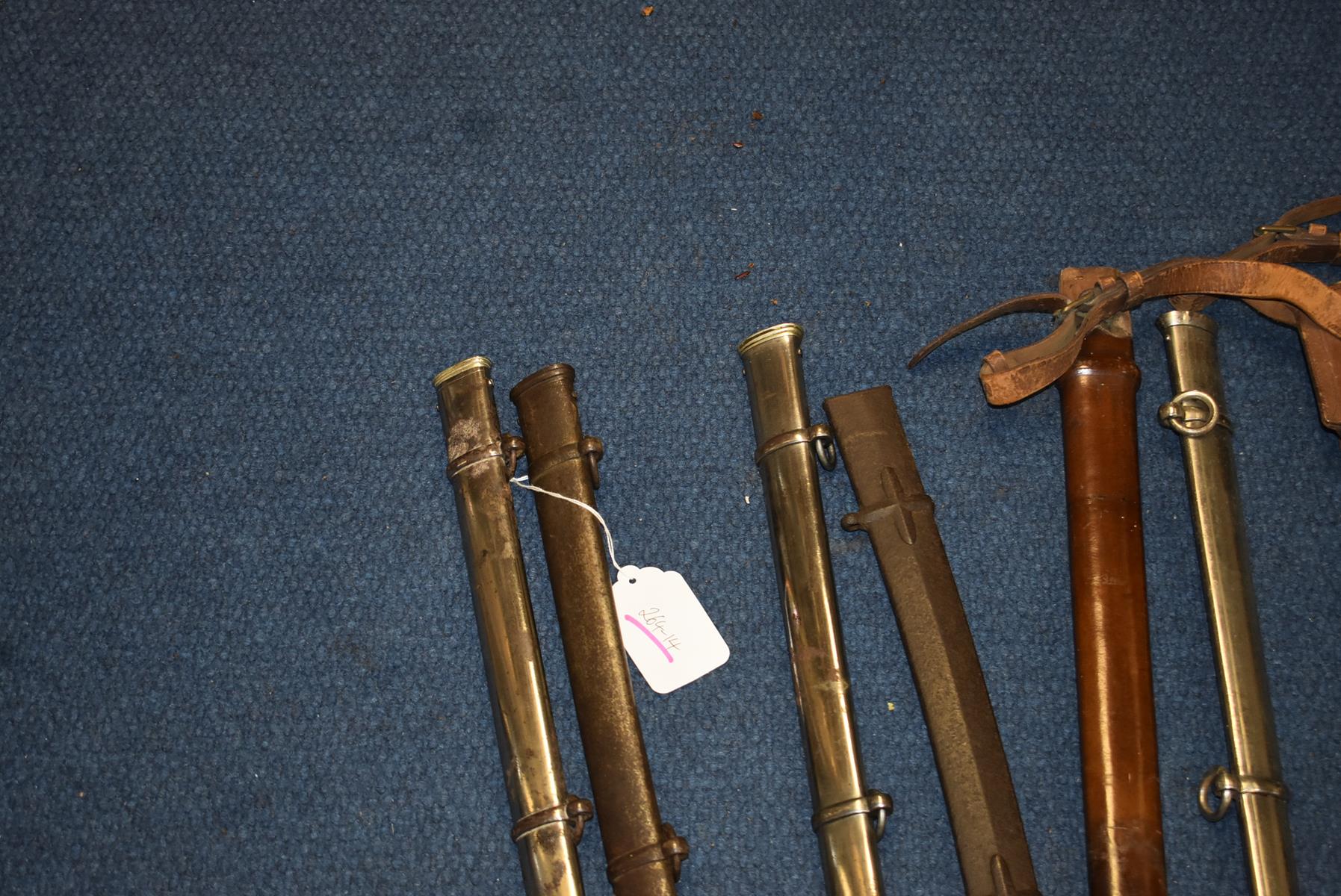 SEVEN VARIOUS BRITISH MILITARY PATTERN SCABBARDS, to include dress and field service examples and - Image 3 of 6