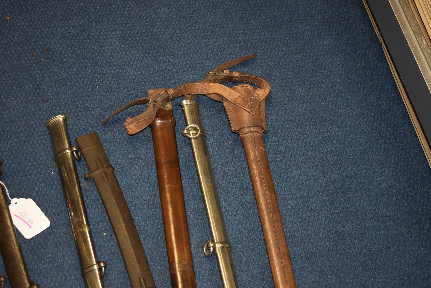 SEVEN VARIOUS BRITISH MILITARY PATTERN SCABBARDS, to include dress and field service examples and - Image 4 of 6