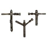 THREE VARIOUS 1853 PATTERN RIFLE COMBINATION TOOLS, the first of smaller cross-form, the second of