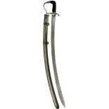 A SCARCE 15TH OR KING'S HUSSARS 1796 PATTERN LIGHT CAVALRY OFFICER'S SABRE OR SWORD, 89cm curved