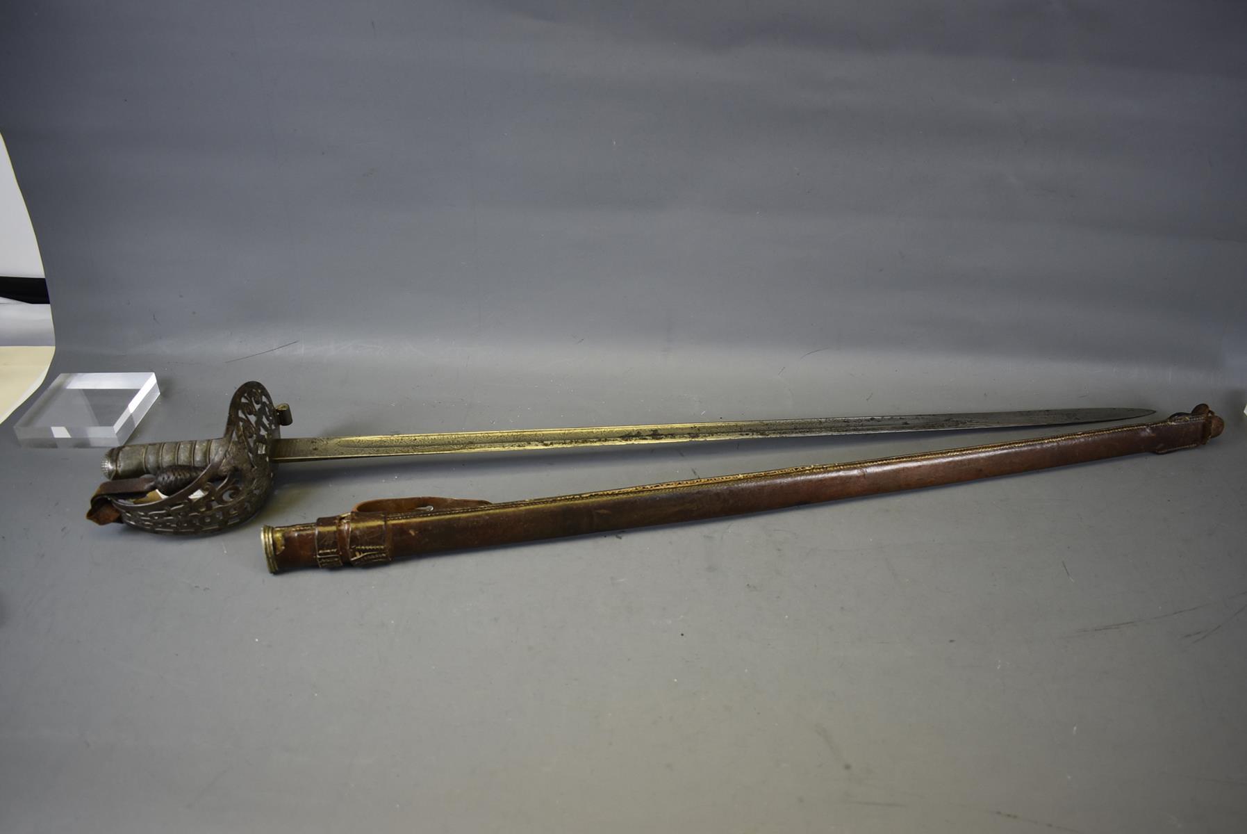 AN 1887 PATTERN HEAVY CAVALRY OFFICER'S UNDRESS SWORD TO THE 14TH HUSSARS, 86.5cm blade by - Image 2 of 13
