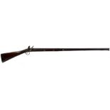AN IRISH 13-BORE FLINTLOCK SPORTING GUN BY TOMLINSON, 40.5inch sighted damascus two-stage re-browned