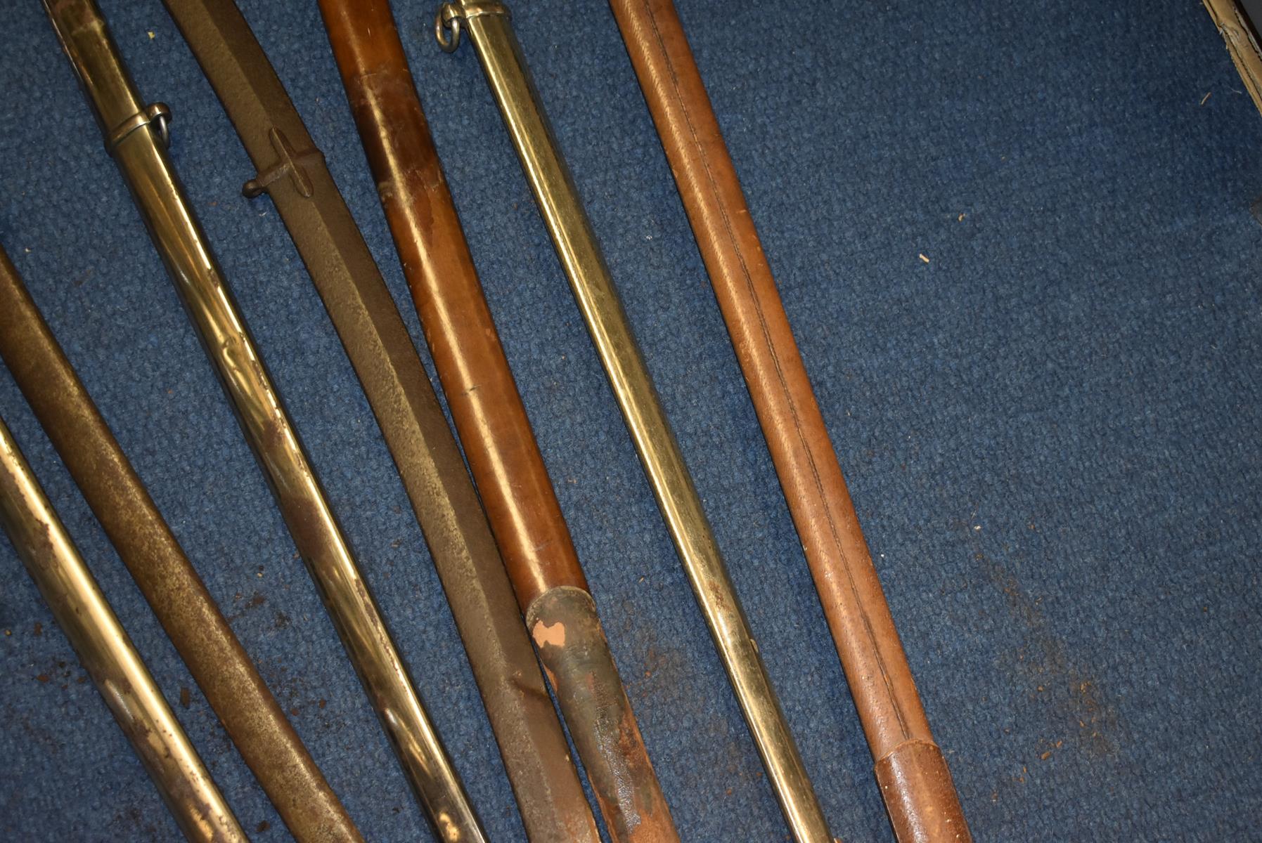 SEVEN VARIOUS BRITISH MILITARY PATTERN SCABBARDS, to include dress and field service examples and - Image 5 of 6