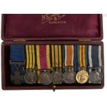 A NAVAL VICTORIA CROSS MINIATURE GROUP OF SEVEN, comprising Victoria Cross, North West Canada medal,