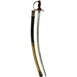 A SPECIAL PATTERN INDIAN CAVALRY OFFICER'S SWORD BY WILKINSON, 88cm sharply curved double fullered