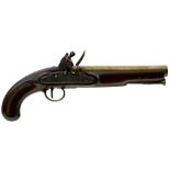 A .750 CALIBRE 1796 PATTERN FLINTLOCK HEAVY DRAGOON PISTOL WITH NOCK'S ENCLOSED OR SCREWLESS LOCK,