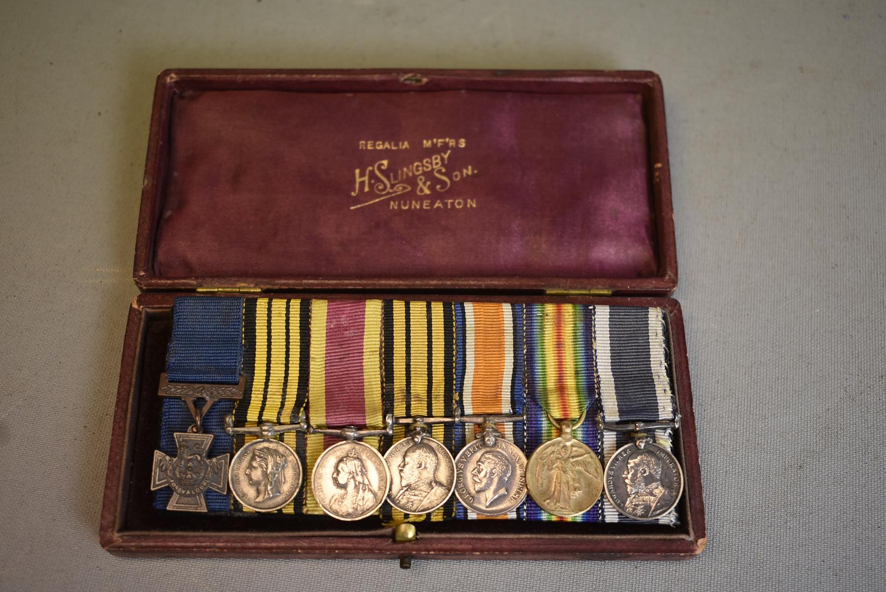 A NAVAL VICTORIA CROSS MINIATURE GROUP OF SEVEN, comprising Victoria Cross, North West Canada medal, - Image 2 of 7