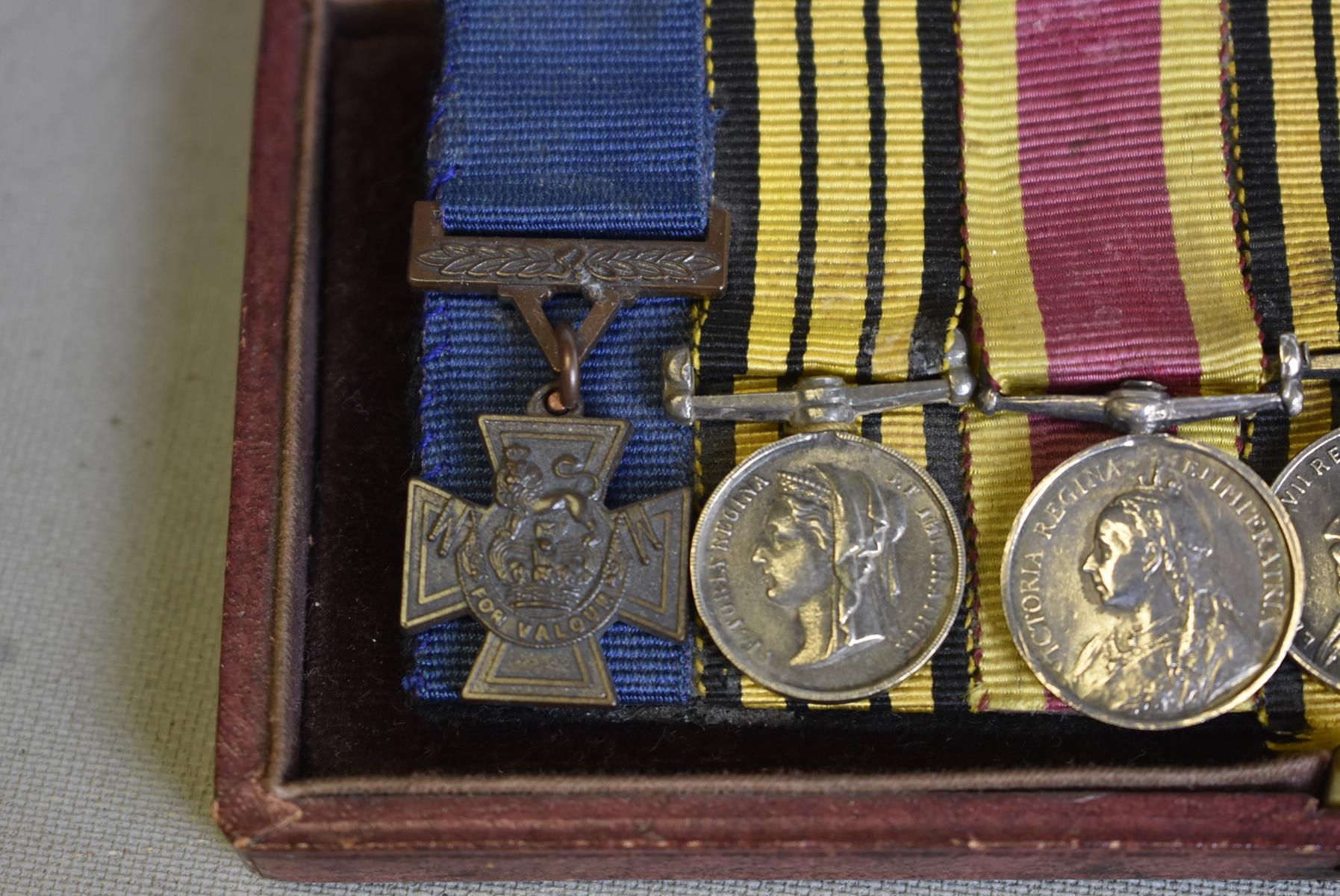 A NAVAL VICTORIA CROSS MINIATURE GROUP OF SEVEN, comprising Victoria Cross, North West Canada medal, - Image 3 of 7