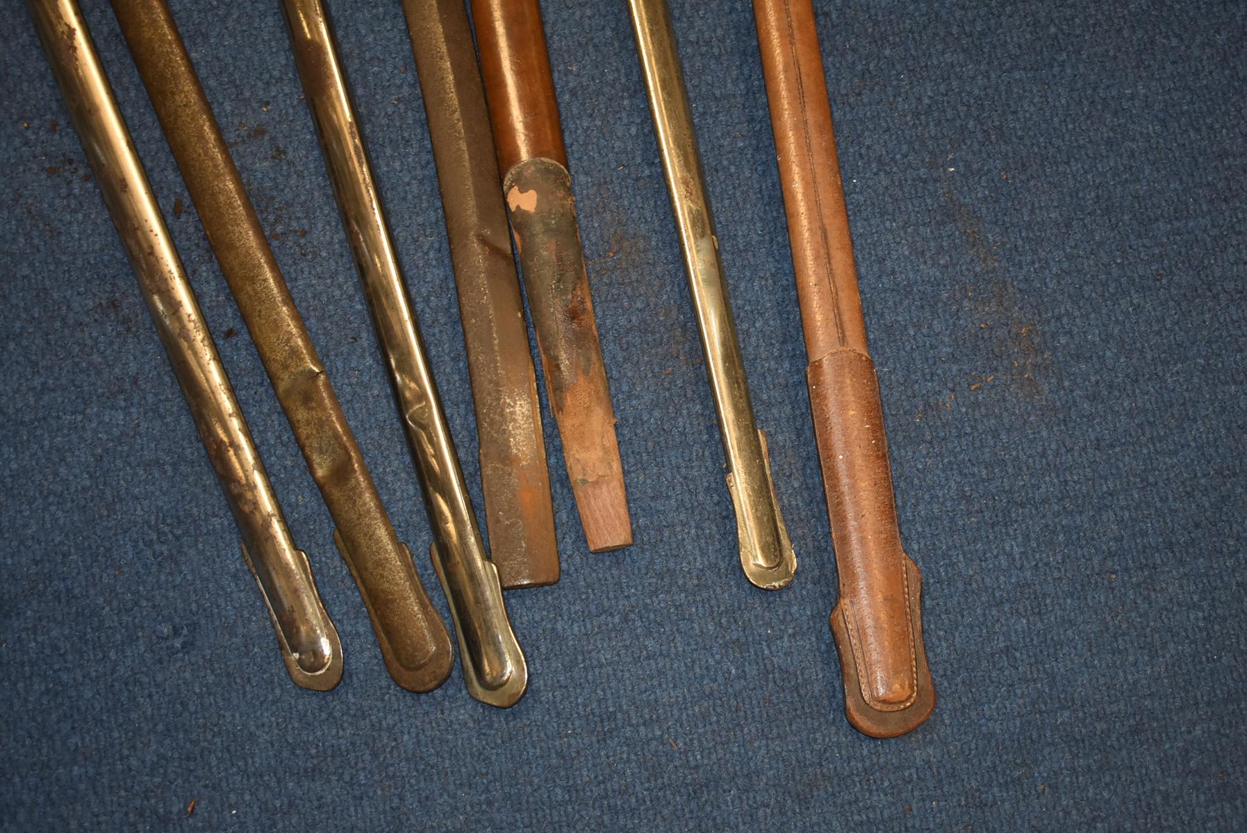 SEVEN VARIOUS BRITISH MILITARY PATTERN SCABBARDS, to include dress and field service examples and - Image 6 of 6