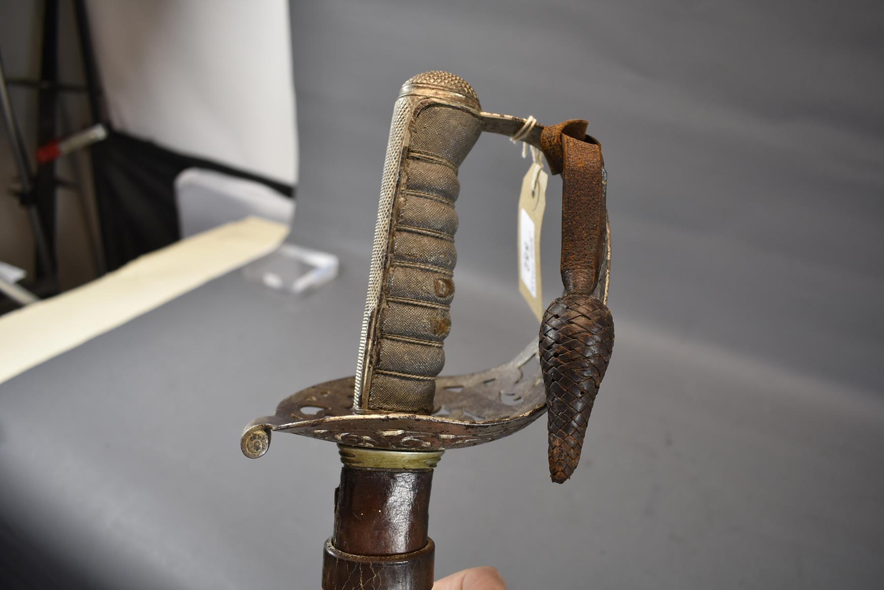 AN 1887 PATTERN HEAVY CAVALRY OFFICER'S UNDRESS SWORD TO THE 14TH HUSSARS, 86.5cm blade by - Image 12 of 13