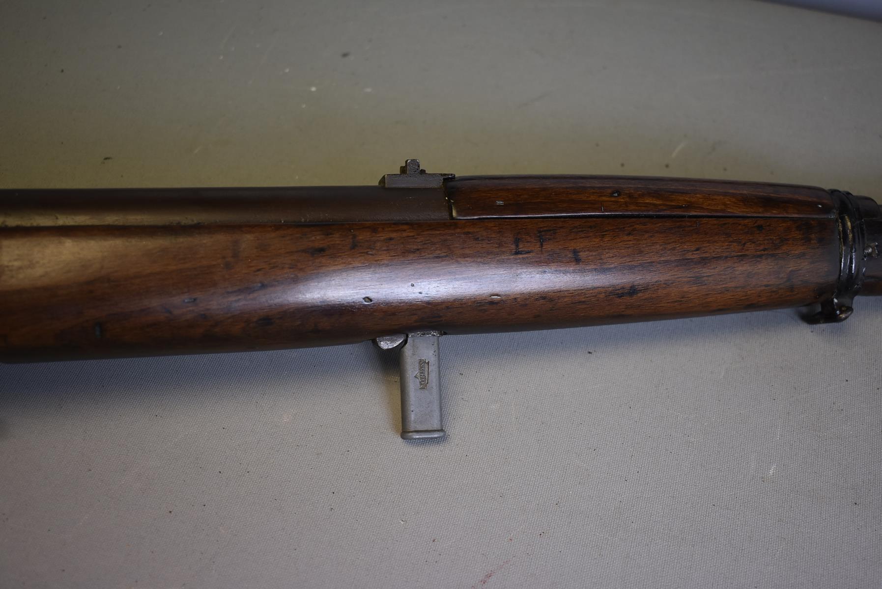 AN ANTIQUE HAENEL SPORT MODEL 33 JUNIOR AIR RIFLE, 13.5inch sighted barrel stamped with the - Image 5 of 13