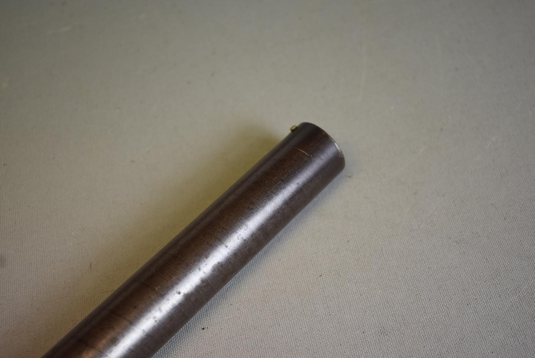 A 7-BORE OBSOLETE CALIBRE FOWLING PIECE OR HAMMER GUN, 30inch sighted damascus barrel stamped with - Image 8 of 10