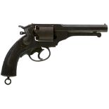 A 54-BORE FIVE-SHOT PERCUSSION LONDON ARMOURY KERR REVOLVER, 5.75inch sighted octagonal barrel,