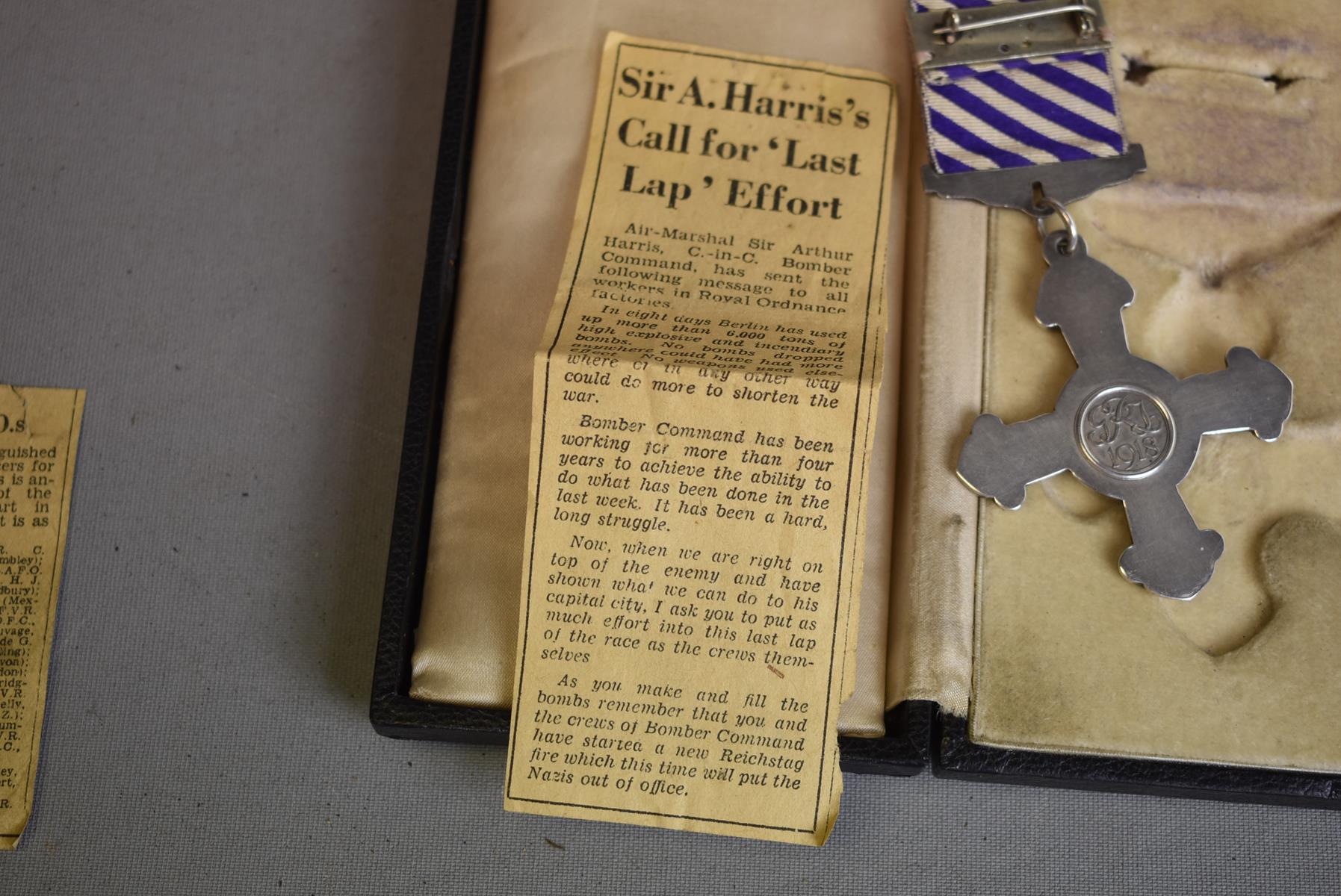 A FIRST WAR PERIOD DISTINGUISHED FLYING CROSS TO SQUADRON LEADER H. J. DAVIES DSO DFC RAFVR, - Image 10 of 10