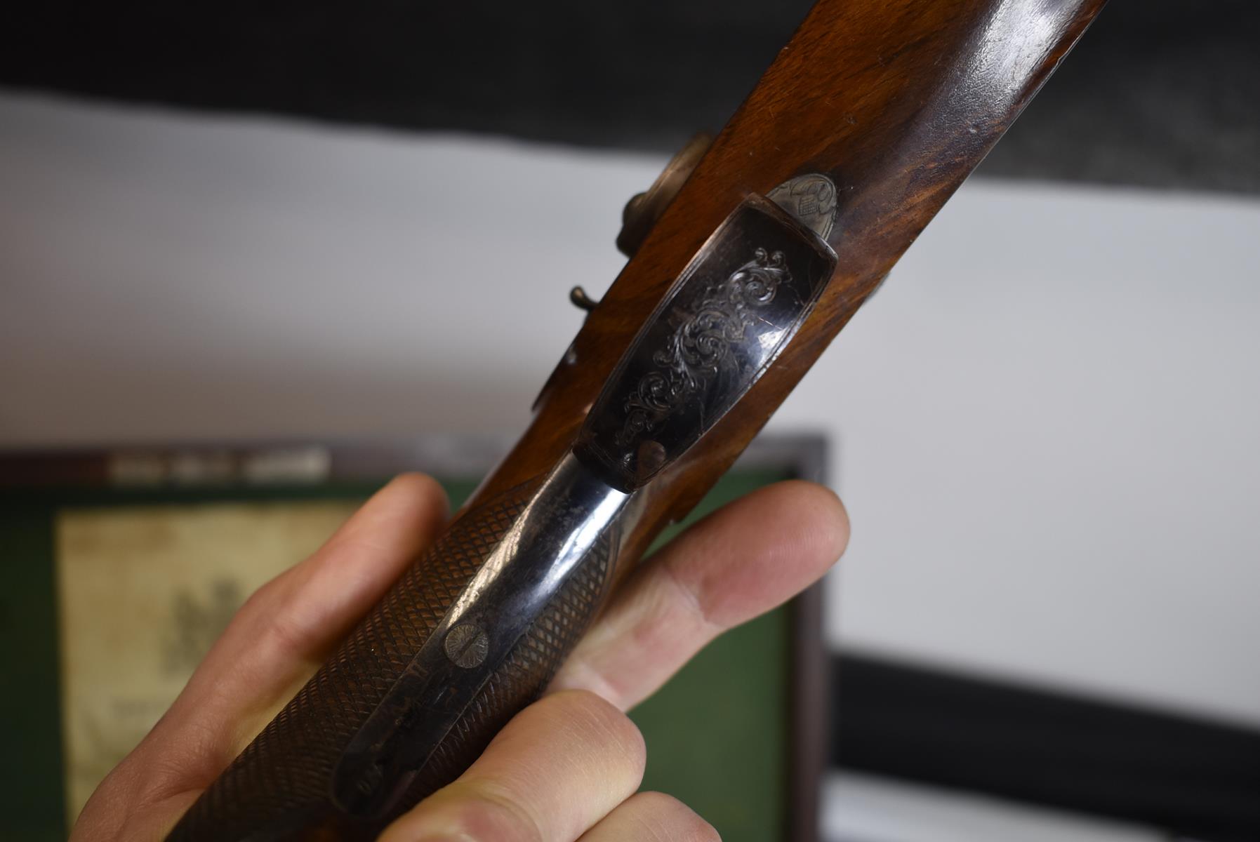 A GOOD CASED PAIR OF .600 CALIBRE PERCUSSION OFFICER'S PISTOLS BY WESTLEY RICHARDS, 9inch sighted - Image 17 of 29