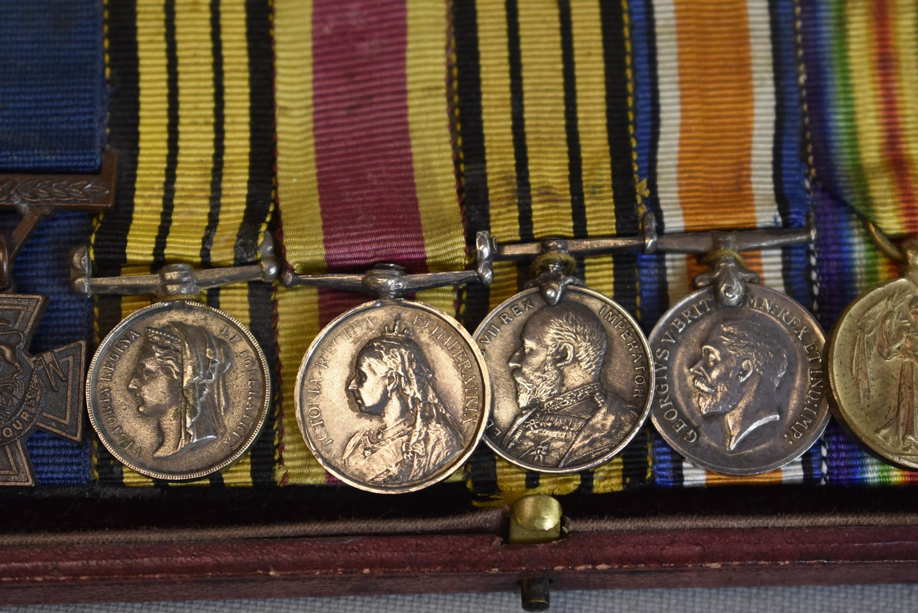 A NAVAL VICTORIA CROSS MINIATURE GROUP OF SEVEN, comprising Victoria Cross, North West Canada medal, - Image 4 of 7