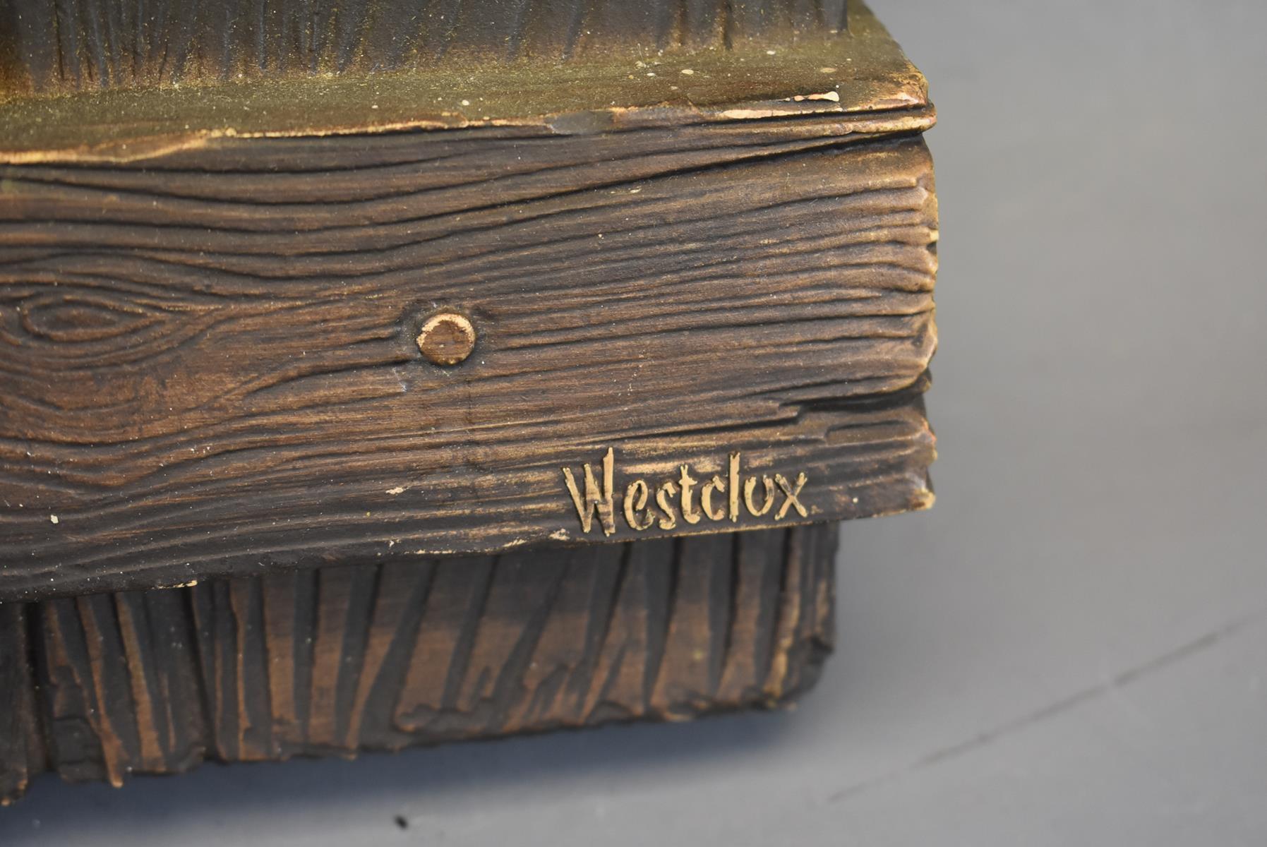 A WESTCLOX MARKSMANSHIP AWARD CLOCK, depicting a Colt Army revolver in front of a target, battery - Image 3 of 5