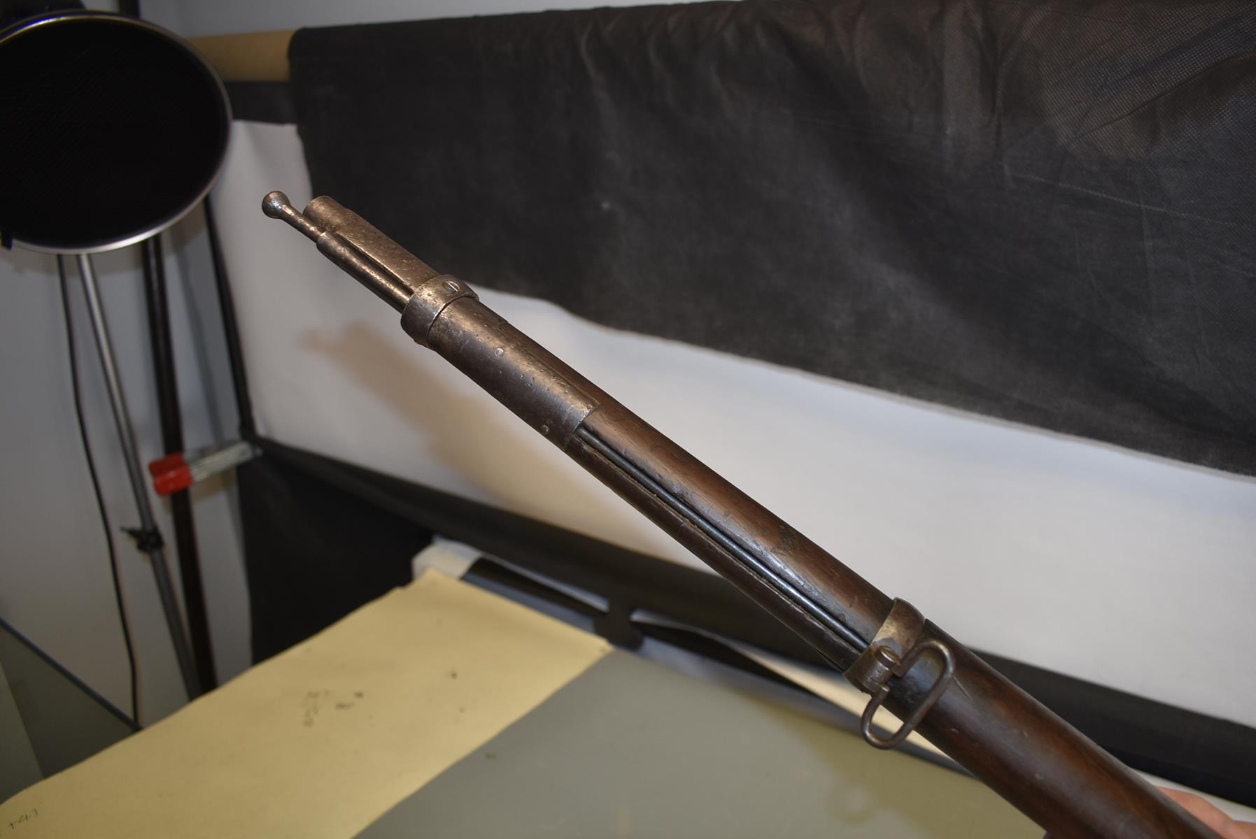 A SCARCE .43 OBSOLETE CALIBRE PEABODY CARBINE, 22.5inch sighted barrel fitted with ramp and ladder - Image 8 of 9
