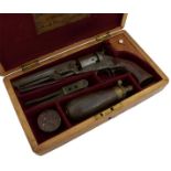 A LATER CASED .31 CALIBRE FIVE-SHOT PERCUSSION LONDON COLT POCKET REVOLVER, 5inch sighted