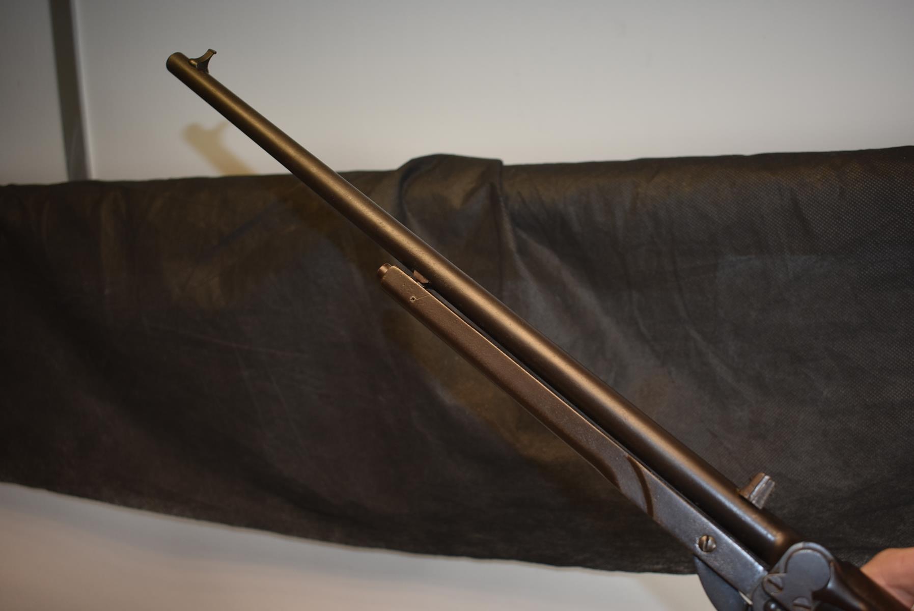 AN ANTIQUE .177 CALIBRE BSA LIGHT OR LADIES UNDERLEVER AIR RIFLE, 17inch sighted barrel stamped with - Image 5 of 9