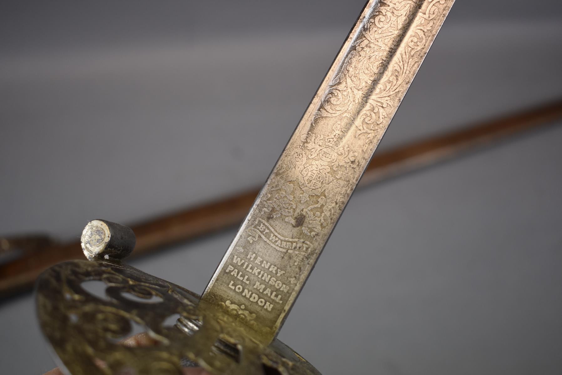 AN 1887 PATTERN HEAVY CAVALRY OFFICER'S UNDRESS SWORD TO THE 14TH HUSSARS, 86.5cm blade by - Image 5 of 13